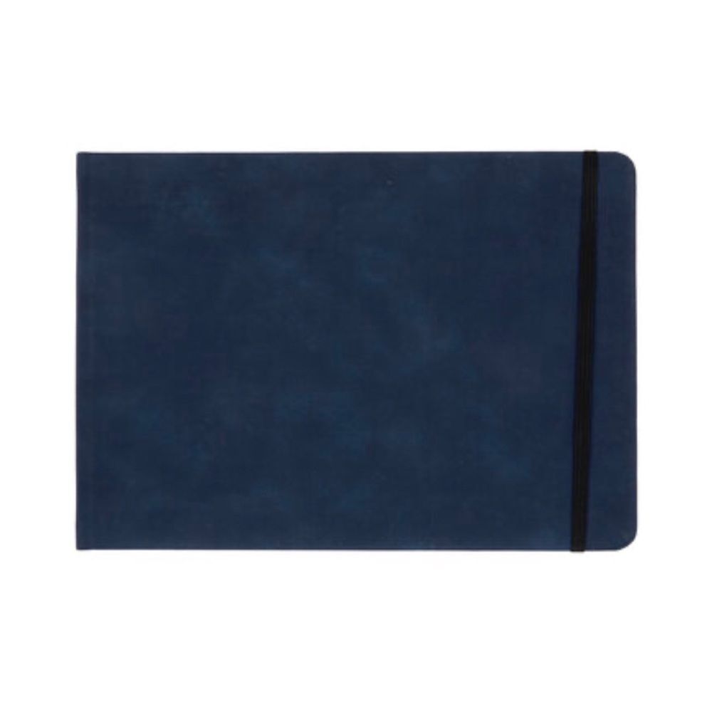 Master's Touch 7x10” Watercolor Book 48-Page Pad Microsuede Hardcover Blue